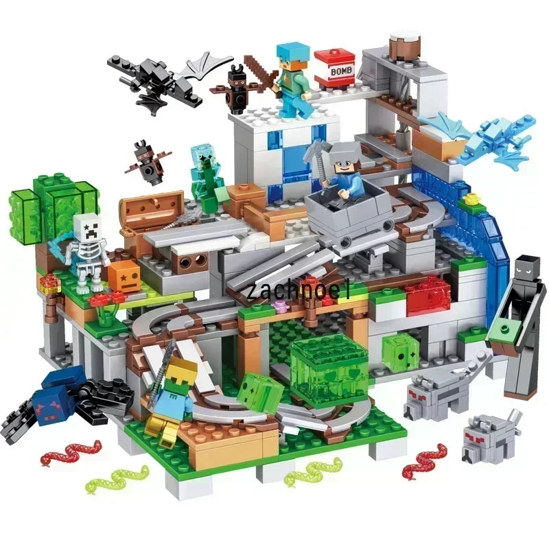 Blocos de Montar - A Grande Vila do Minecraft | Estilo Lego