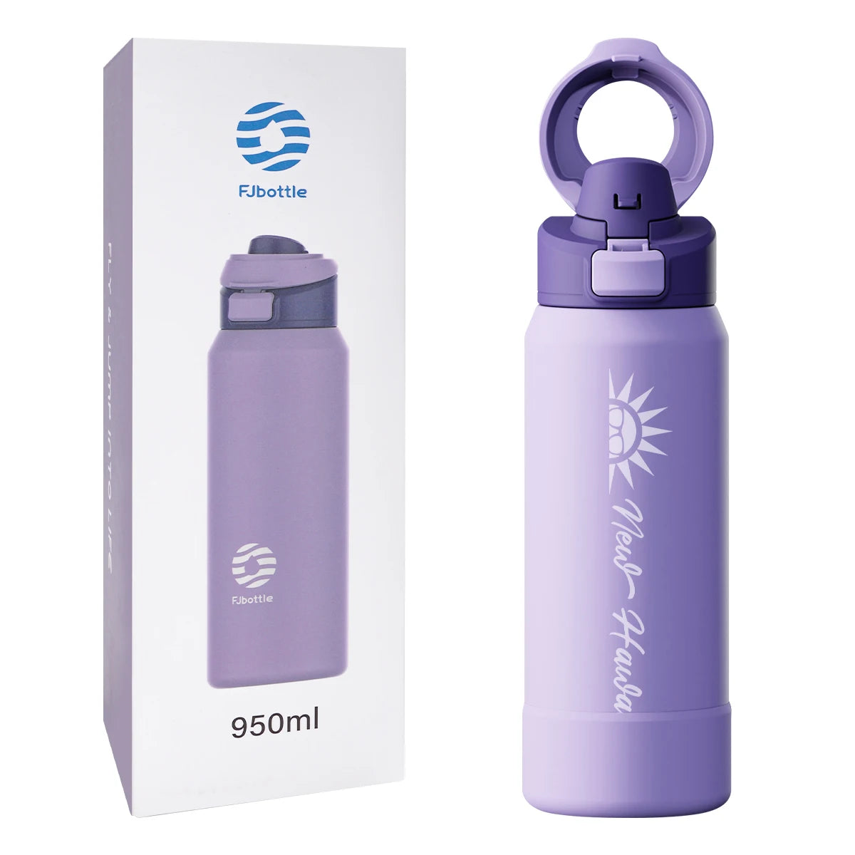 Garrafa Térmica com Suporte Magnético para Celular 950ml