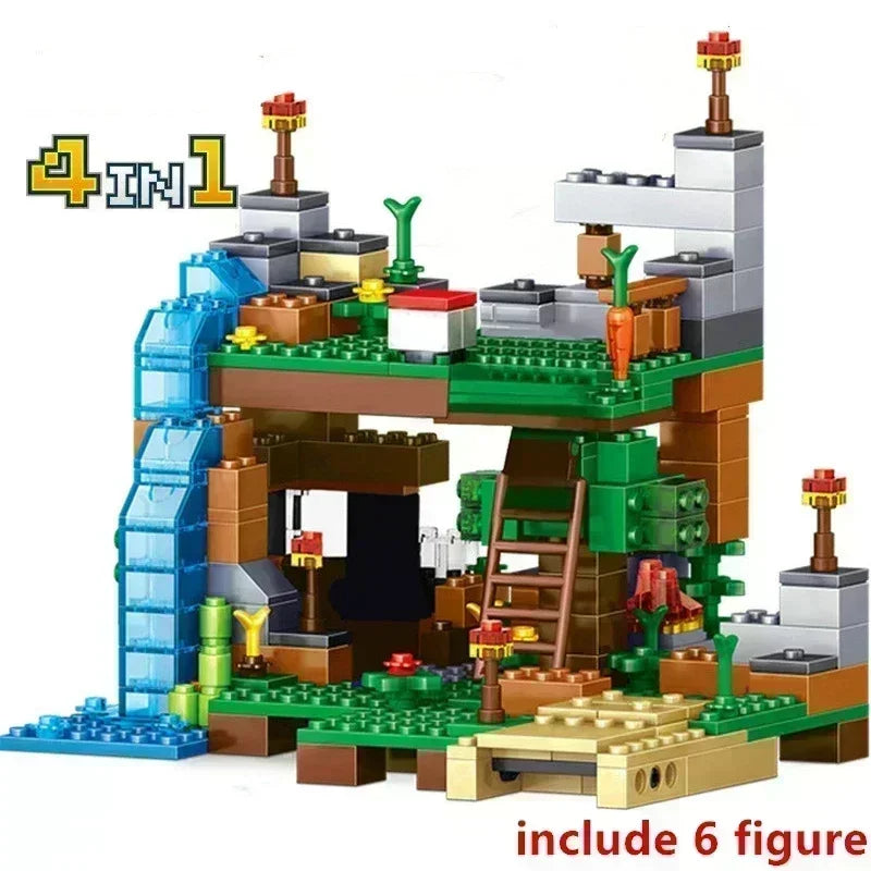 Blocos de Montar - A Grande Vila do Minecraft | Estilo Lego