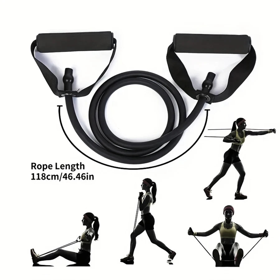 Faixa de Resistência com Alças – Perfeita para Yoga, Pilates e Equipamentos de Fitness