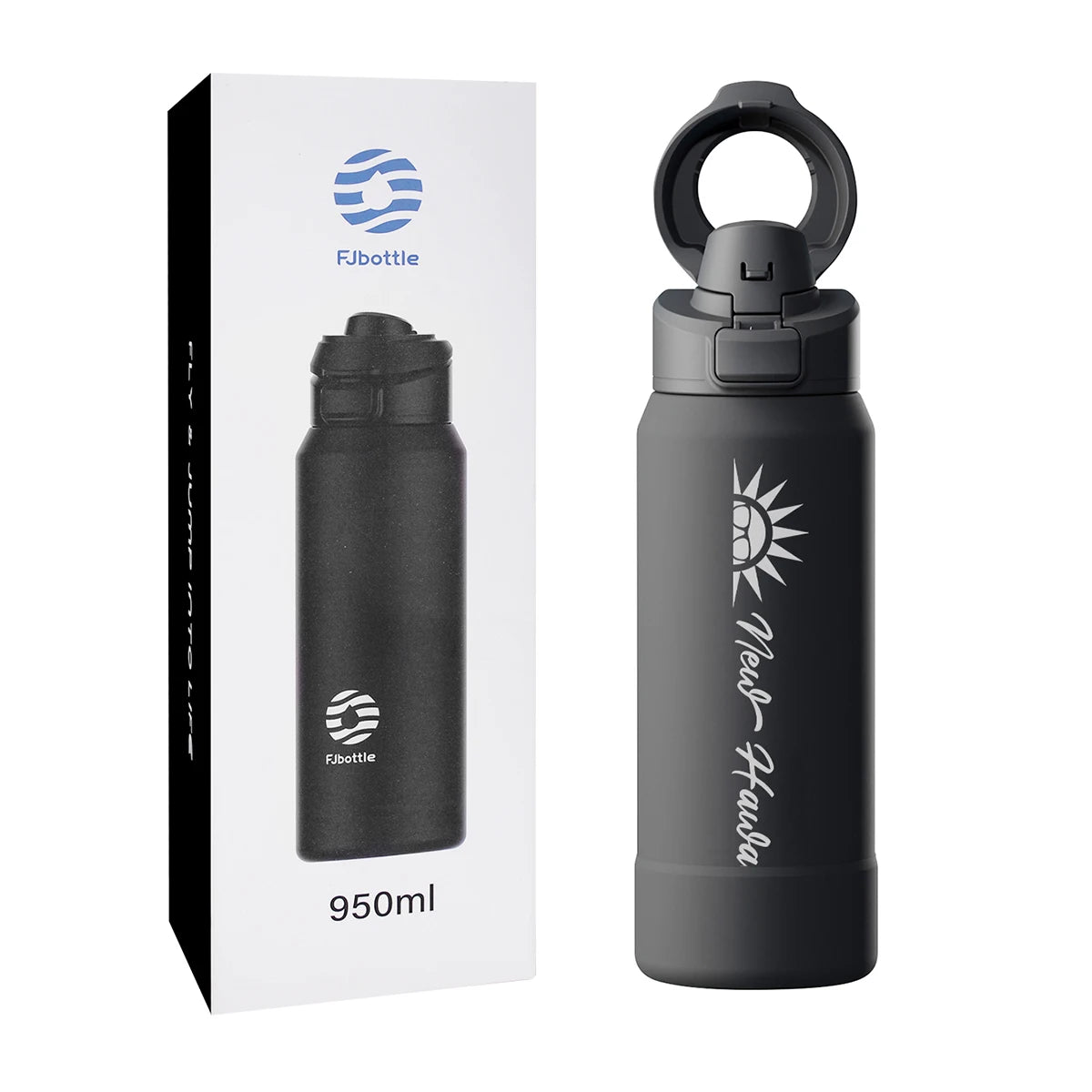 Garrafa Térmica com Suporte Magnético para Celular 950ml