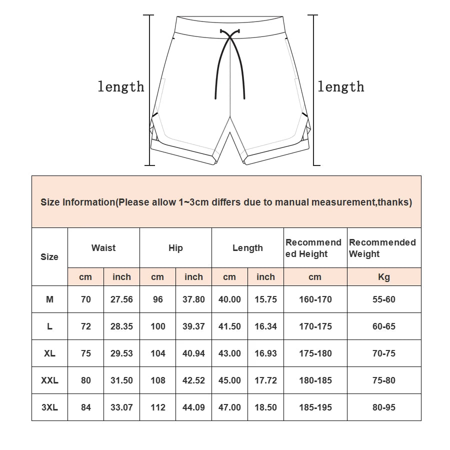 Short Masculino 2 em 1 Camo – Academia, Corrida e Treinos com Bolso Funcional