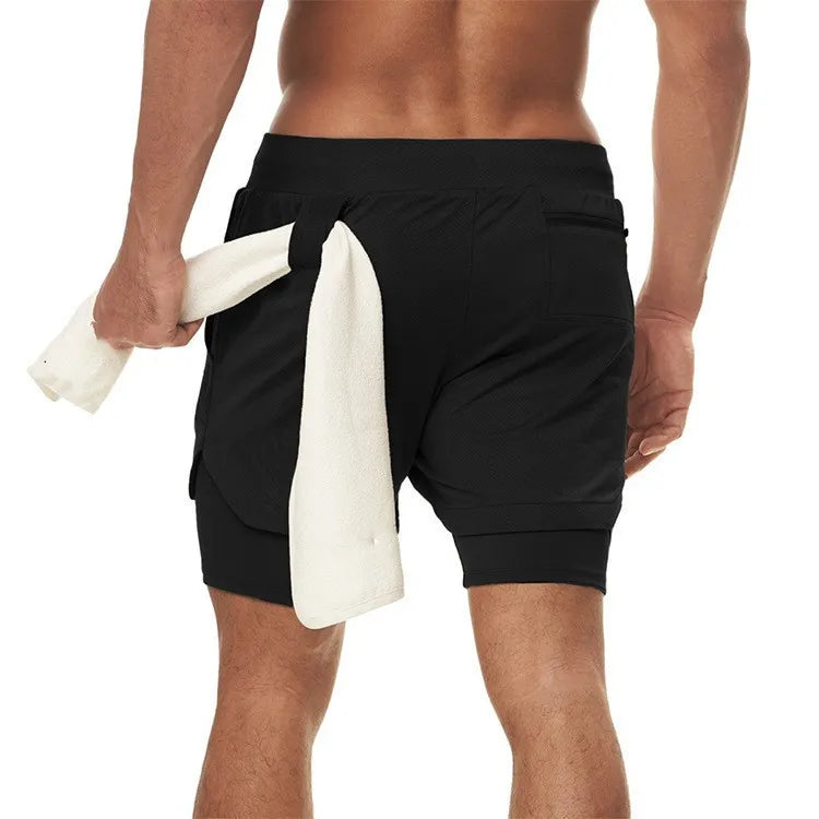 Short Masculino 2 em 1 Camo – Academia, Corrida e Treinos com Bolso Funcional