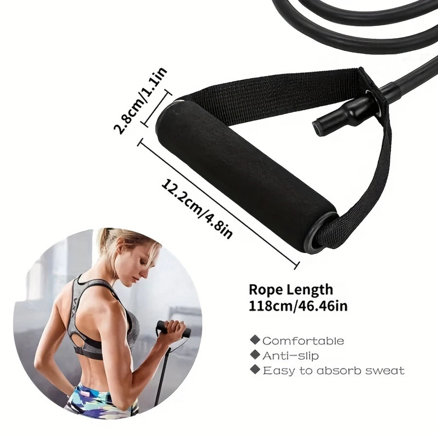 Faixa de Resistência com Alças – Perfeita para Yoga, Pilates e Equipamentos de Fitness