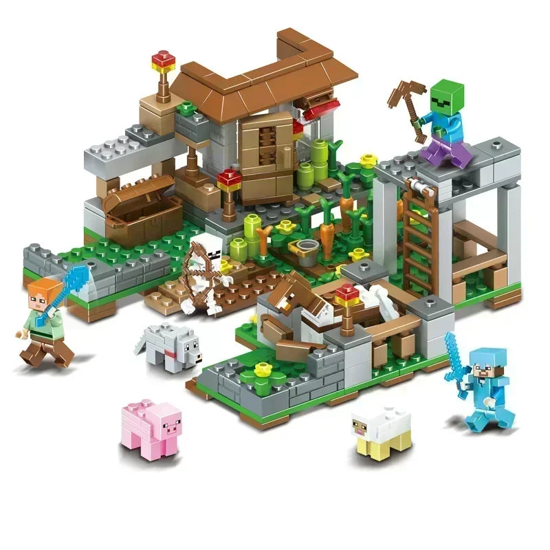 Blocos de Montar - A Grande Vila do Minecraft | Estilo Lego