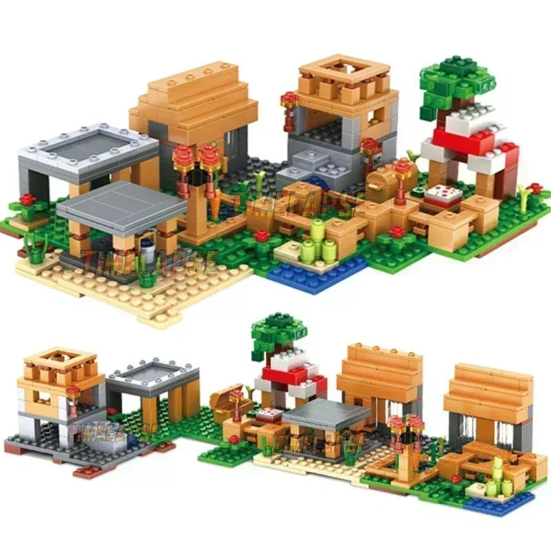 Blocos de Montar - A Grande Vila do Minecraft | Estilo Lego