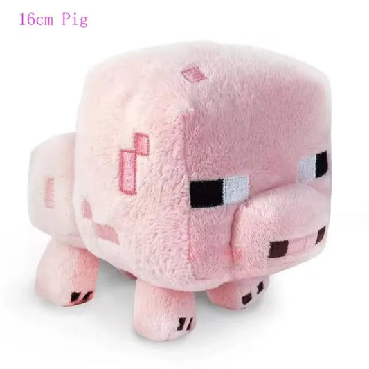 Pelúcia Minecraft: Porquinho Bebê Rosa
